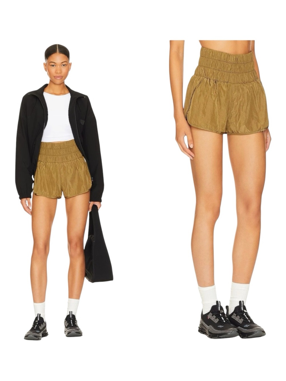 FP Movement Free People The Way Home Shorts SZ XS Green Athleisure Casual Lounge